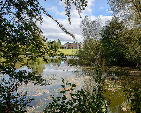 Sotterley Estate through bushes